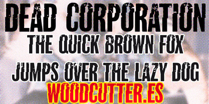 Dead Corporation Font Poster 2