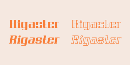Rigaster Font Poster 3