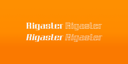 Rigaster Font Poster 6