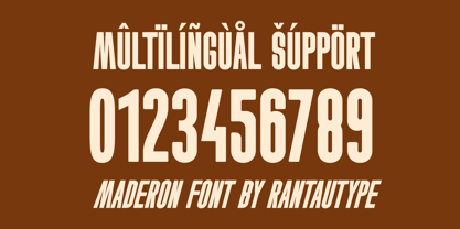 Maderon Font Poster 11