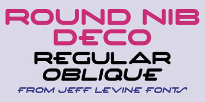 Round Nib Deco JNL Font Poster 1