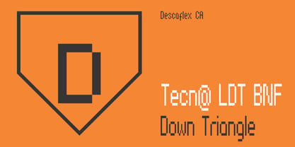 Tecna Light Down Triangle BNF Font Poster 3