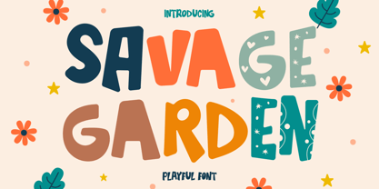 Savage Garden Font Poster 1