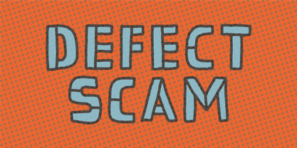 Defect Scam Font Poster 1