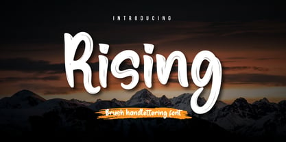 Rising Font Poster 1