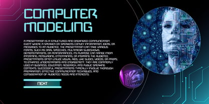 Bt Hyperion Futuristic Font Poster 7