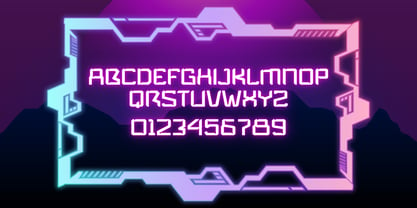 Bt Hyperion Futuristic Font Poster 10