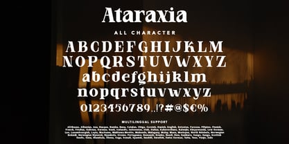 Ataraxia Font Poster 7