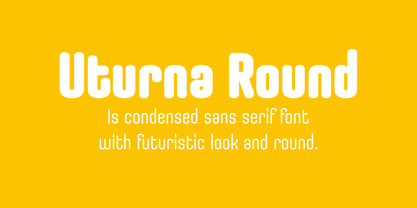 Uturna Round Font Poster 3