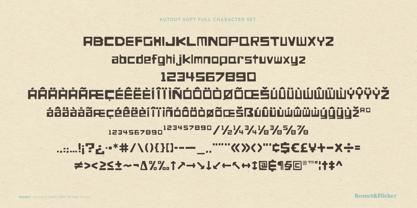 KutOut Font Poster 12