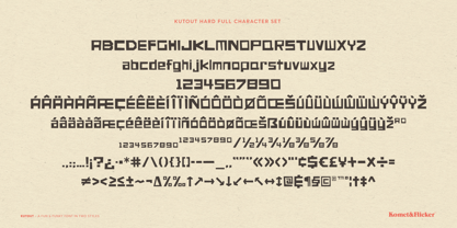 KutOut Font Poster 11