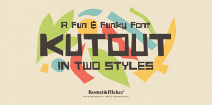 KutOut Font Poster 1