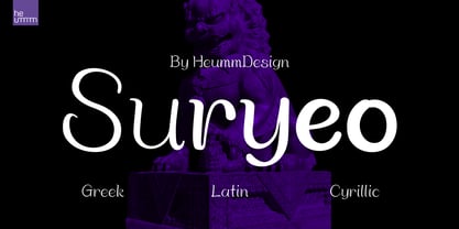 HU Suryeo Font Poster 1