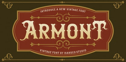 Armont Font Poster 1