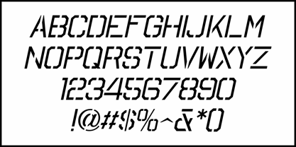 Promotional Stencil JNL Font Poster 5