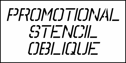 Promotional Stencil JNL Font Poster 4