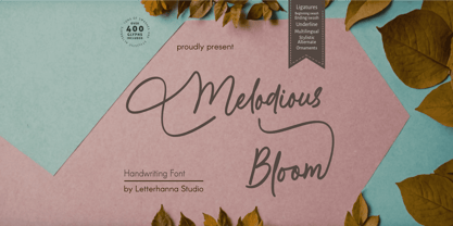 Melodious Bloom Font Poster 1