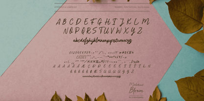 Melodious Bloom Font Poster 15