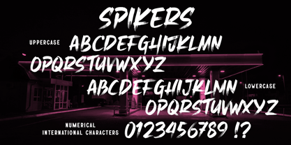 Spikers Font Poster 4