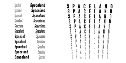 Spaceland Font Poster 2
