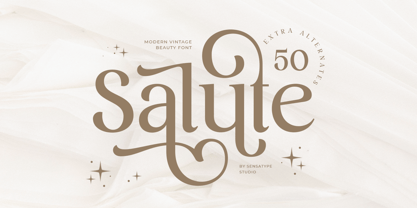 Salute SS Font Poster 1