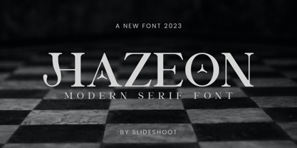 Hazeon Font Poster 1