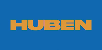 Huben Font Poster 1