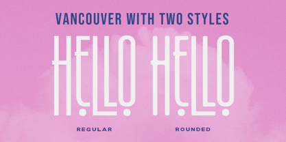 Vancouver Font Poster 2