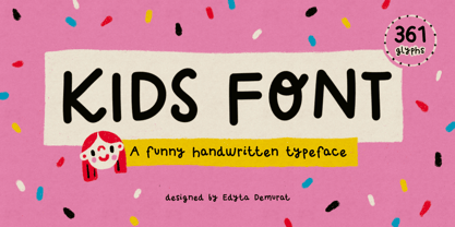 Kids Font Font Poster 1