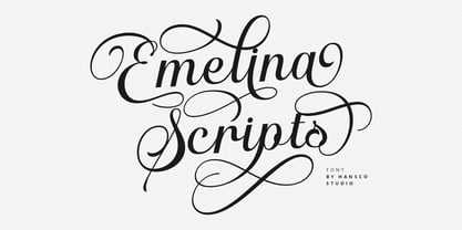 Emelina Scripts Font Poster 1