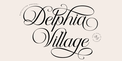 Delphia Village Font Poster 1