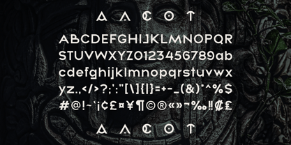 Yacote Font Poster 6