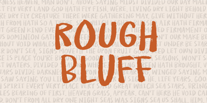 Rough Bluff Font Poster 1