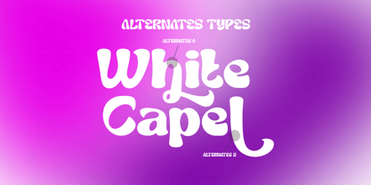 White Capel Font Poster 10