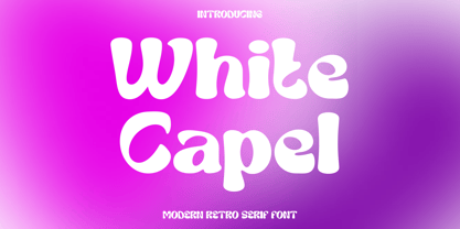 White Capel Font Poster 1