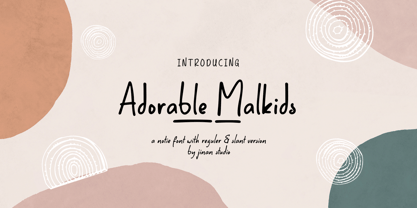 Adorable Malkids Font Poster 1