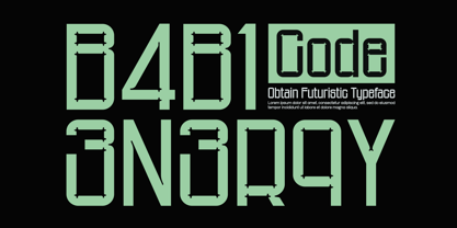 Obtain Font Poster 2