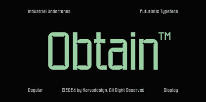 Obtain Font Poster 1