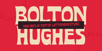 Bolton Hughes Font Poster 1