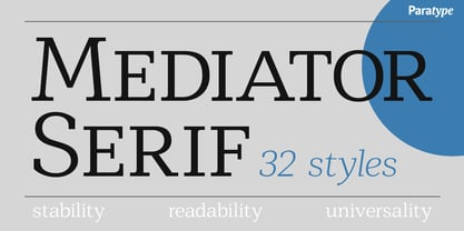 Mediator Serif Font Poster 1