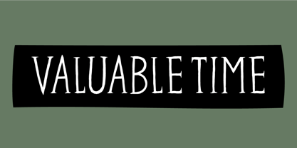 Valuable Time Font Poster 1