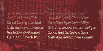 Gain And Reverb Font Poster 6