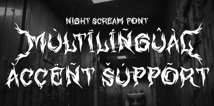 Night Scream Font Poster 10