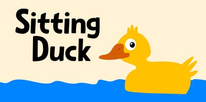 Sitting Duck Font Poster 1