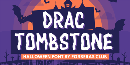 Drac Tombstone Fuente Póster 1