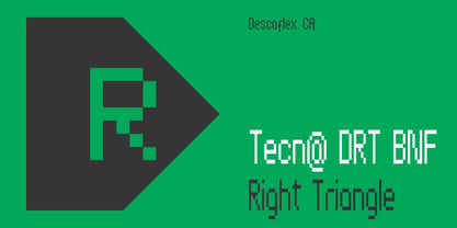 Tecna Dark Right Triangle BNF Font Poster 5
