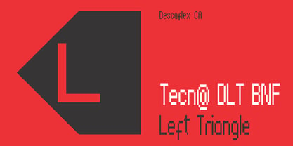 Tecna Dark Right Triangle BNF Font Poster 4