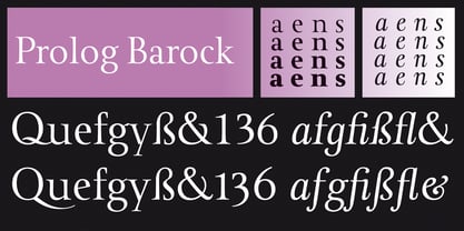 Prolog Barock Font Poster 2