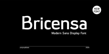 Bricensa Font Poster 1