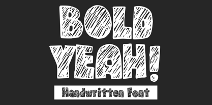 Bold Yeah Font Poster 1